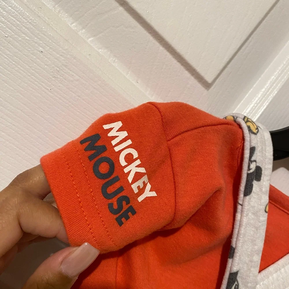 Disney Mickey Mouse Overalls with Red T-Shirt - Picture 3 of 6